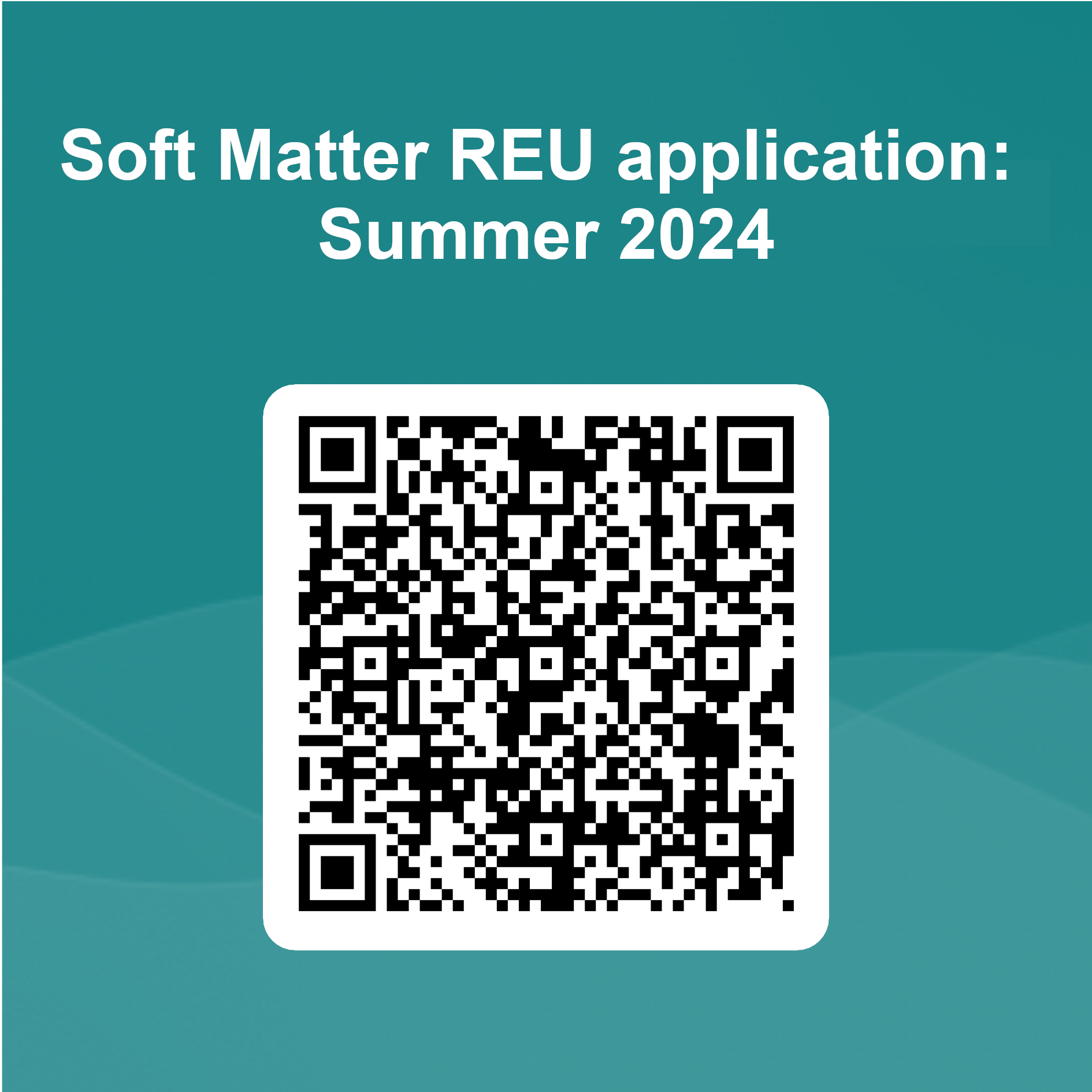 Application For Summer 2024 Cleveland State University   QRCode For 2024 Soft Matter REU Application 